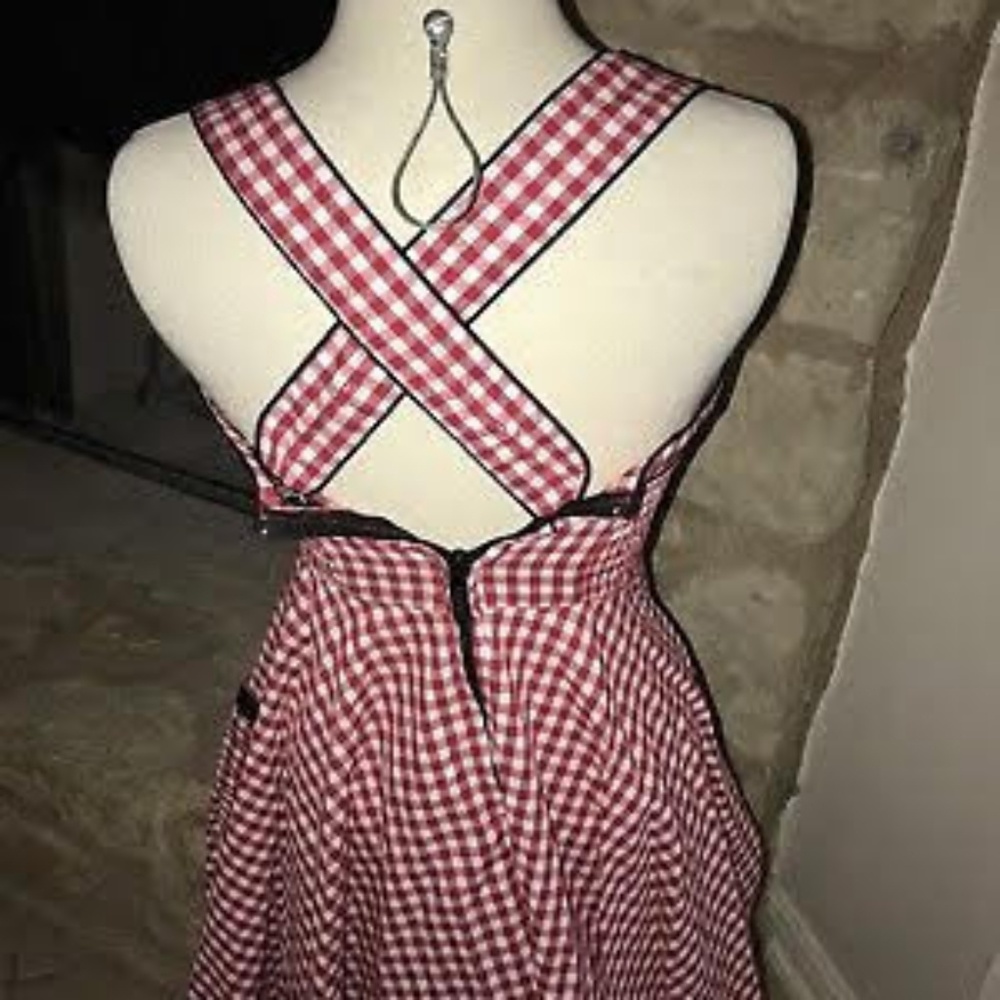 Red Gingham Chantal dress - Picture 4 of 8